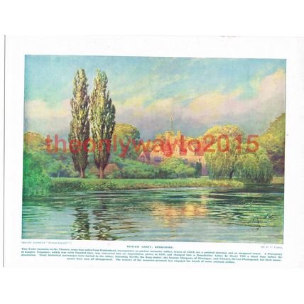 Bisham Abbey, Berkshire, England, Book Illustration (Print), c1920