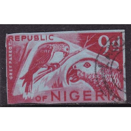 Nigeria 9d Birds Stationary Cut Out VGC