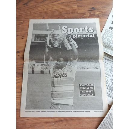 1992 Rugby League Challenge Cup Final & Ticket / newspaper – Castleford vs Wigan