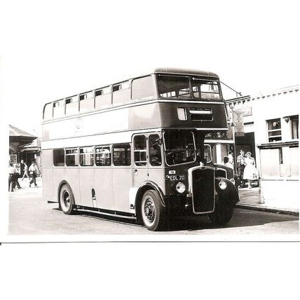 Black & White Photograph of Southern Vectis Omnibus Co. Ltd - EDL 20