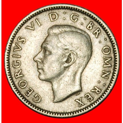 Ⰶ ENGLISH CREST (1947-1948): GREAT BRITAIN★ 1 SHILLING 1948★LOW START★NO RESERVE
