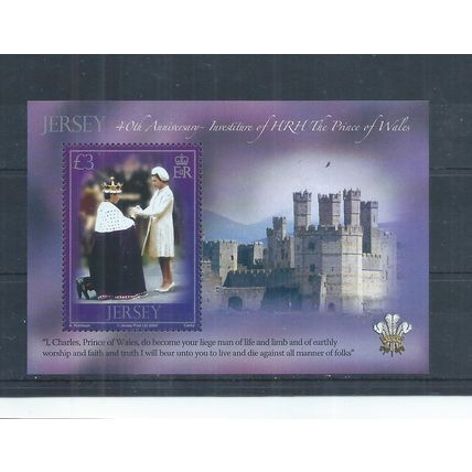 Jersey stamps. 2009 Anniversary of Prince of Wales Investiture MNH (AK796)
