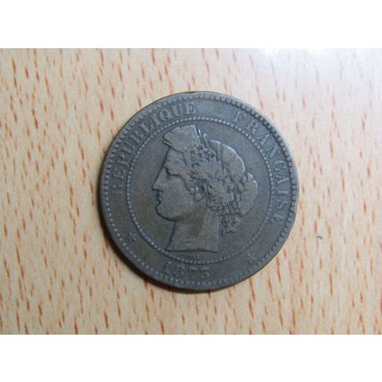 France Republic 1873A 10 Centimes Coin