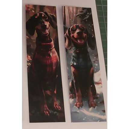 Cute Dachshund Sausage Dog Bookmarks Book Markers Gift For Reader (X5)
