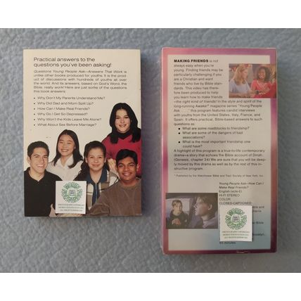 YOUNG PEOPLE ASK HOW CAN I MAKE REAL FRIENDS NEW SEALED WATCH TOWER VHS + BOOK