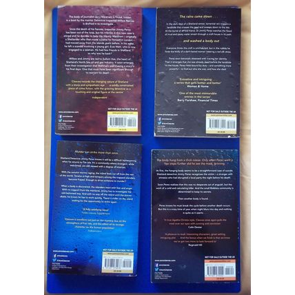 4 Ann Cleeves Shetland PBs Cold Earth /Dead Water /Blue Lightning /White Nights