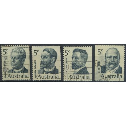 Famous Australians - Australia 1969 - FH - SG 446/9 (C)