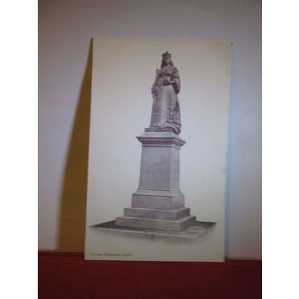VICTORIA MONUMENT, DERBY, DERBYSHIRE used antique postcard c.1905 =
