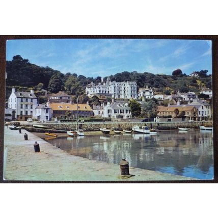 Jersey St Aubin 1962 Dixon used colour postcard harbour boats Channel Islands