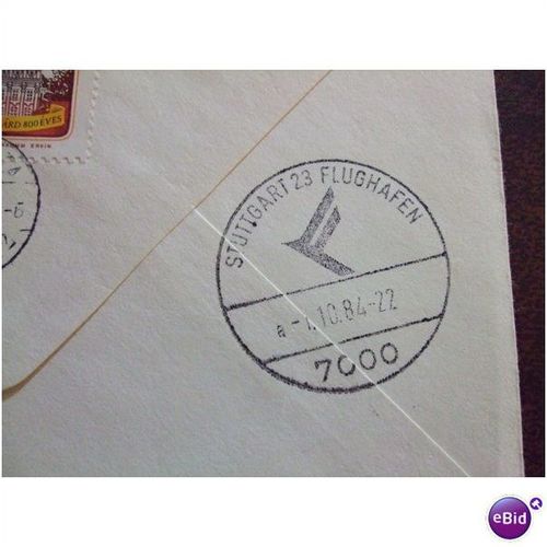 Hungary 1984 International Stamp Exhibitions Flown Event Cover Malev Lufthansa