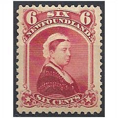 Newfoundland 1894 SG60 6c Crimson-Lake Mounted Mint ..