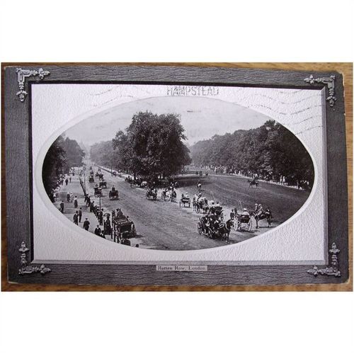 Postcard: London, Hyde Park, Rotten Row: 1912