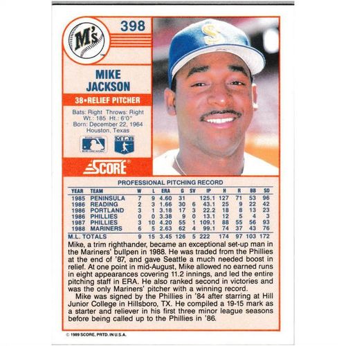 1989 Score - #398 - Mike Jackson