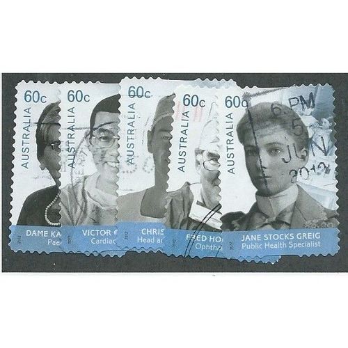 AUS 2012 SET (S/A) 'DOCTORS' (5v) FINE USED (EBID36-243)