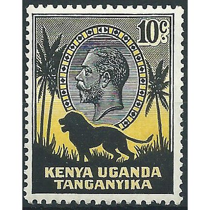 KUT 1935 SG112 10c Black & Yellow Mounted Mint .. ..