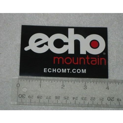 Echo Mountain Ski Area Colorado decal sticker Black Background