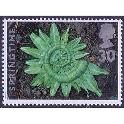 Great Britain 1995 Springtime 30p Garlic Leaves Unmounted Mint NHM SG 1855 stamp