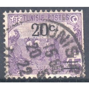 Tunisia 1911 - SG79 - 20c on 15c violet - Agriculture - used