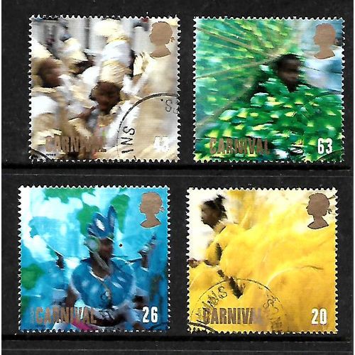 GREAT BRITAIN 1998 EUROPA CARNIVAL SG 2055 / 2058 SET 4 VALS FINE USED