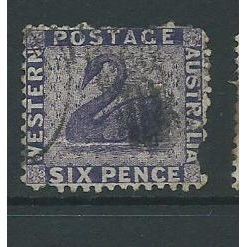 australia states western australia sg75 sg 75 used crown cc space filler
