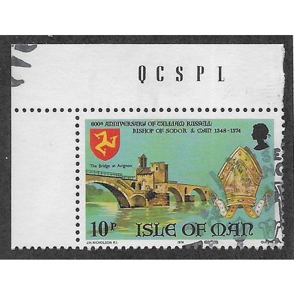 IOM 1974 10P 'HISTORIC ANNIVERSARIES' FINE USED (EBID68-864)