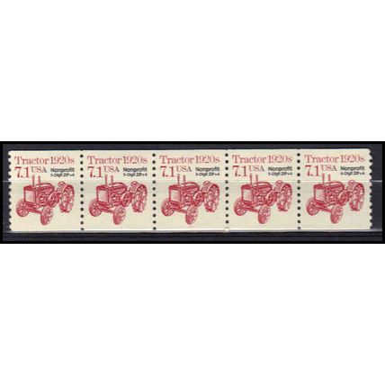 2127b 7.1c Tractor Very Fine MNH Dry Gum PNC 1/5 X0890