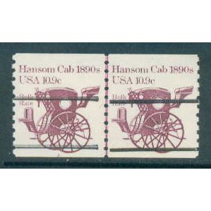 1904av 10.9c Hansom Cab Fine MNH Dry Gum CNP Left 1 + Part # Line Gap G0505
