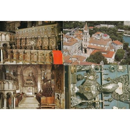 Trogir Cathedral Treasury Choir Stalls 4x Rumamia Postcard s