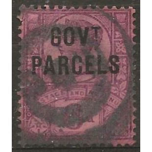 1887 O66 6d Purple/Rose Govt Parcel Official Good Used ....