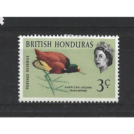BritishHonduras.SG204 3c Northern Jacana.Mounted Mint.Oct24