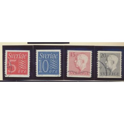 Sweden Stamps Scott #503//512, Used, 9 Different