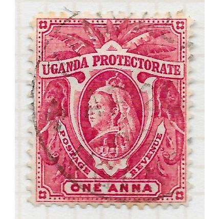 UGANDA 1898 1a CARMINE-ROSE QUEEN VICTORIA USED SG84a SG84