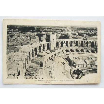 vintage postcard Arles, Les Arenes et la Plaine de Montmajour