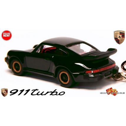 ULTRA RARE KEYCHAIN BLACK PORSCHE 911 CARRERA TURBO TEA TRAY