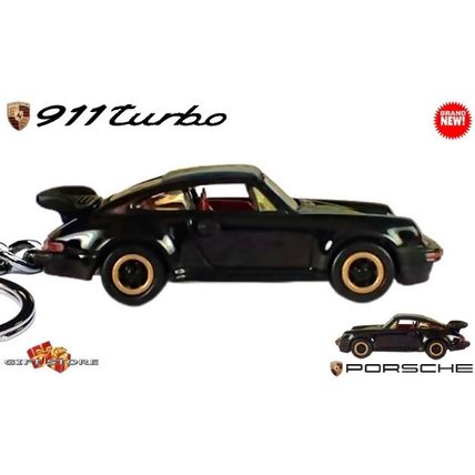 ULTRA RARE KEYCHAIN BLACK PORSCHE 911 CARRERA TURBO TEA TRAY