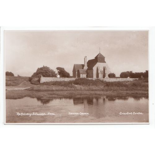 Friston Church East Sussex Postcard The Holiday Fellowship Crowlink Centre