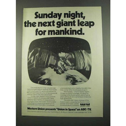 1975 Western Union Ad - on ABC-TV