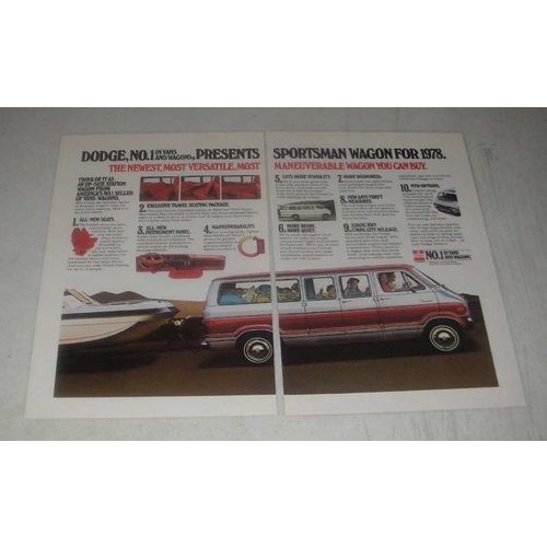 1978 Dodge Sportsman Wagon Van Ad - No. 1
