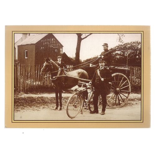 POSTMAN OF SHENLEY, HERTFORD unused vintage postcard by National Postal museum