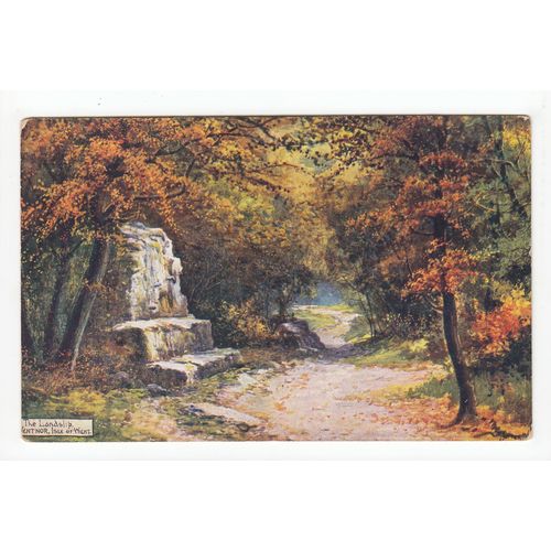 The Landslip Ventnor Isle of Wight Artist Signed Jotter Postcard