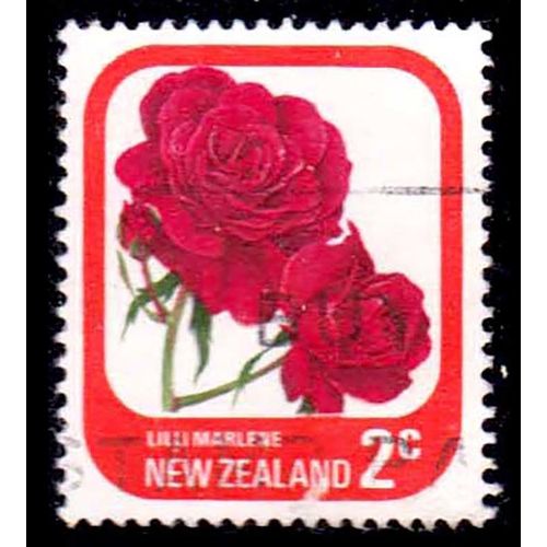 New Zealand 1975 Rose 2c Used Stamp