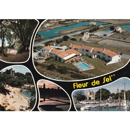 Noirmoutier Hotel Fleur de Sel France Postcard posted 1988 VGC