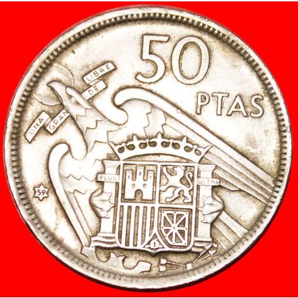 FRANCO (1936-1975): SPAIN ★ 50 PESETAS 1959 (1957)! LOW START ★ NO RESERVE!!!