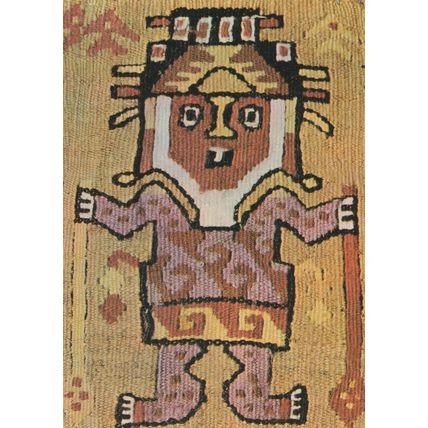Chumpi Tejido De Algodon Chancay Culture Peru Tapestry Postcard