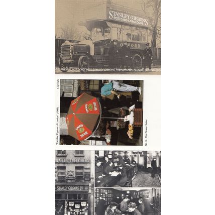 Stanley Gibbons Stamp Catalogue 3x Advertising Postcard s