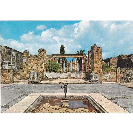 Pompei Casa del Fauno Italy Postcard used VGC