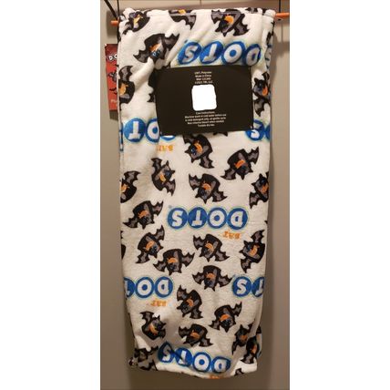 HALLOWEEN DOTS CANDY DOT BATS PRINT THROW BLANKET 50X60~NEW~FLYING DOT BATS