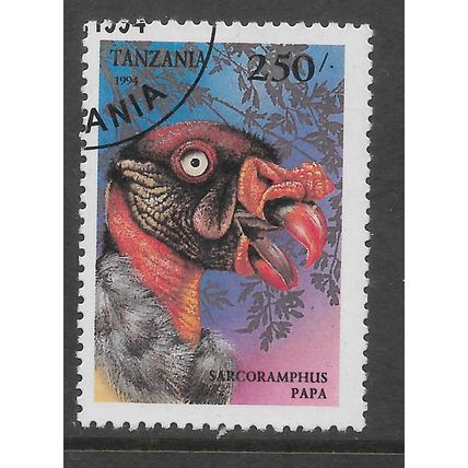 TANZANIA 1994 BIRDS OF PREY 250s KING VULTURE SG 1852 FINE USED#5