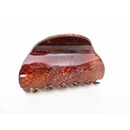 Painted marbled hair claw clamp clips medium hair