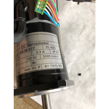 NEW ISEL AUTOMATION 5DA12-7SE3E/477 DC-SERVOMOTOR. 2.3A 3000RPM, 120W,BV